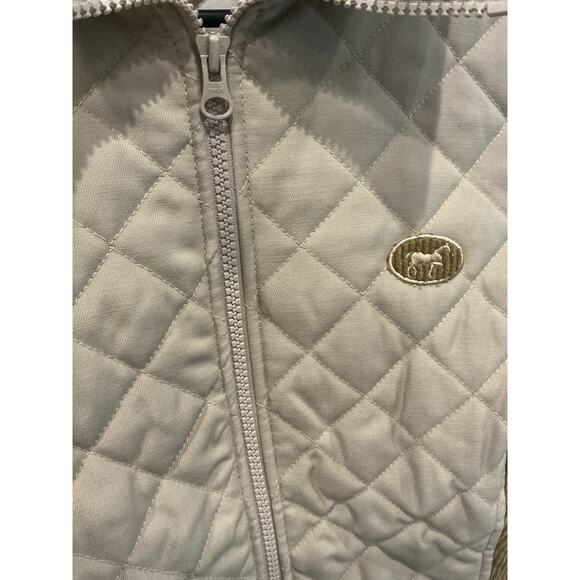 Piaffe Equestrian Quilted Vest Corduroy Collar English Countryside Riding Size M - Picture 5 of 10